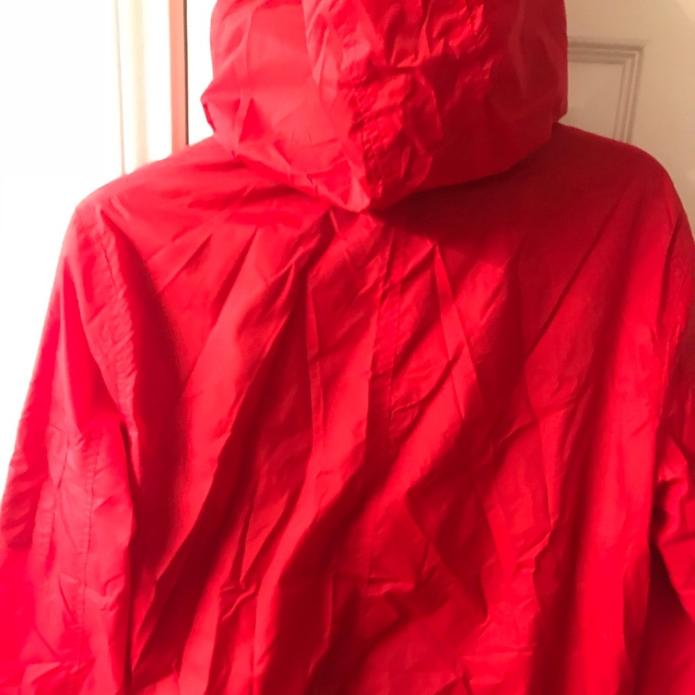 Red windbreaker